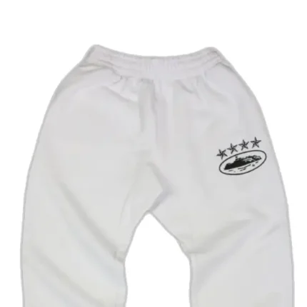 Corteiz 4Starz Alcatraz Sweatpants White 1