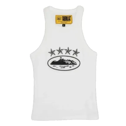 Corteiz 4Starz Alcatraz Womens Tank Top White 2