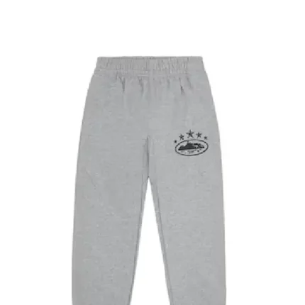 Corteiz 5 Starz Alcatraz Sweatpants Grey 1