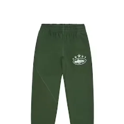 Corteiz 5 Starz Sweatpants Green 1