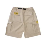 Corteiz Alcatraz Cargo Shorts Beige 1