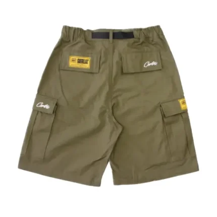 Corteiz Cargo Alcatraz Shorts Vert Kaki (1)